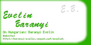 evelin baranyi business card